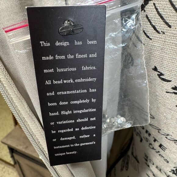 Johnny Was Silver Sequin Cocktail Mini Formal Dress Size 12 Flutter Sleeve Glitz - Picture 13 of 13